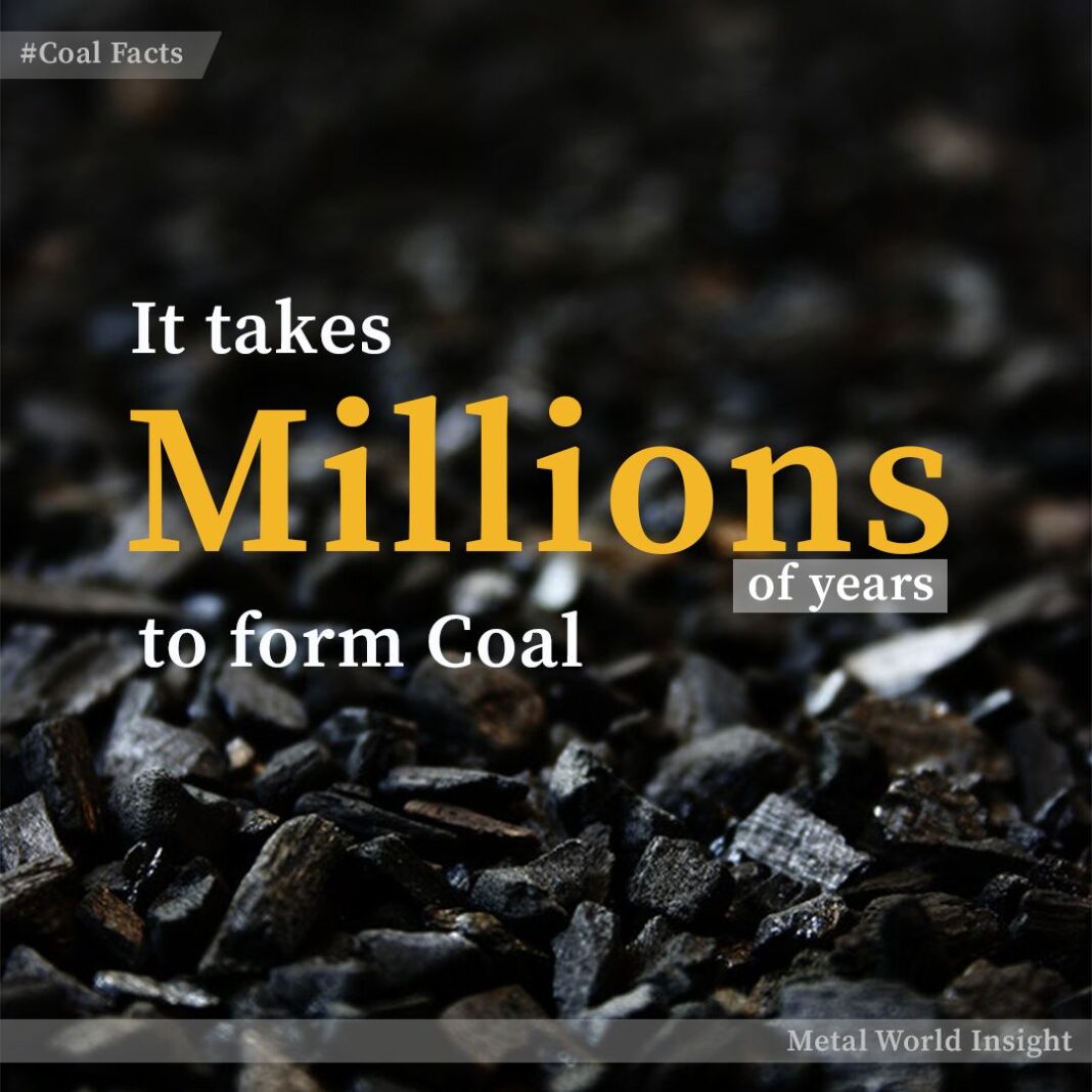 coal formation takes millions of years, coal history